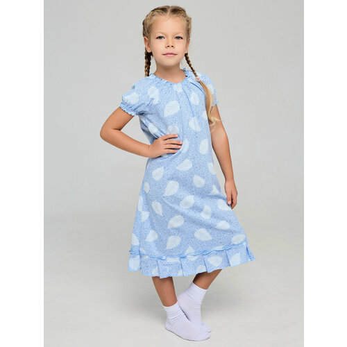 Сорочка Дети в цвете, размер 34-122, голубой толстовка дети в цвете размер 34 122 голубой серый