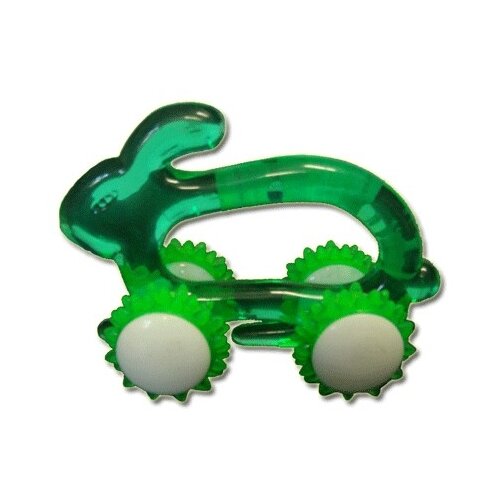 Ручной роликовый массажерЗайка 4 ролика с шипами эффективно удаляют целлюлит и повышают тонус кожи 150 415₽