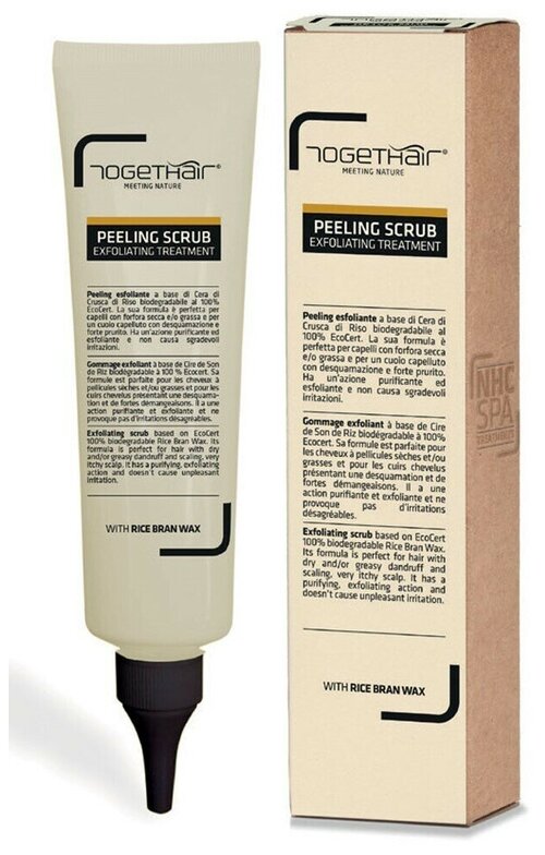Togethair Отшелушивающий пилинг-скраб для волос и кожи головы NHC SPA восстановление и уход, 100 мл, туба