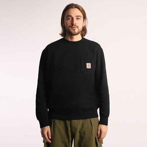 Толстовка Carhartt WIP Pocket Sweat, размер XL, черный