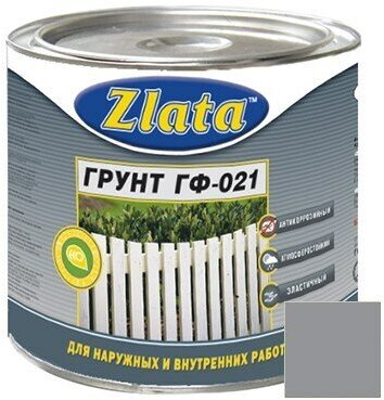 Грунтовка Zlata ГФ-021 серая 0,9 кг