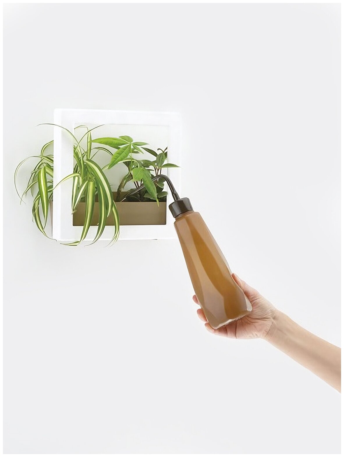 Бутылочка для полива растений 480 мл, 11х7,5х25 см - фотография № 3