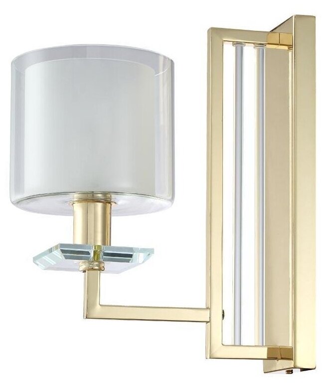 Бра Crystal Lux NICOLAS NICOLAS AP1 GOLD/WHITE - фото №1