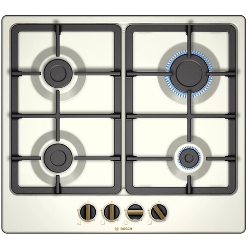Газовая варочная панель BOSCH PGP6B1B90R цвет панели жемчуг цвет рамки белый 3489000₽