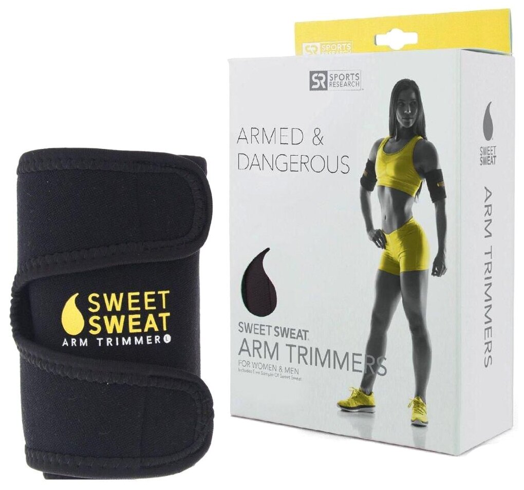 Термопояс на руки Sweet Sweat Arm Trimmers черно-желтый