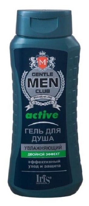 Гель для душа IRIS cosmetic Gentlemen club Active, 400 мл