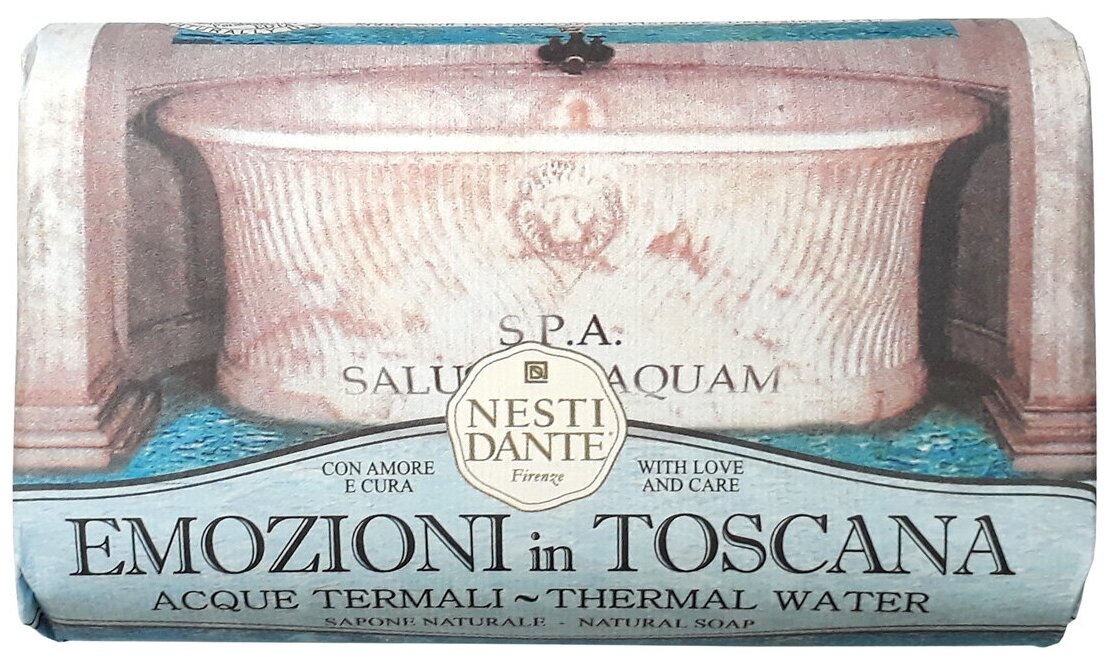 Nesti Dante Мыло кусковое Emozioni in Toscana Thermal water, 250 г