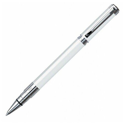 Ручка роллер Waterman Perspective Pure White CT F, белый/серебристый