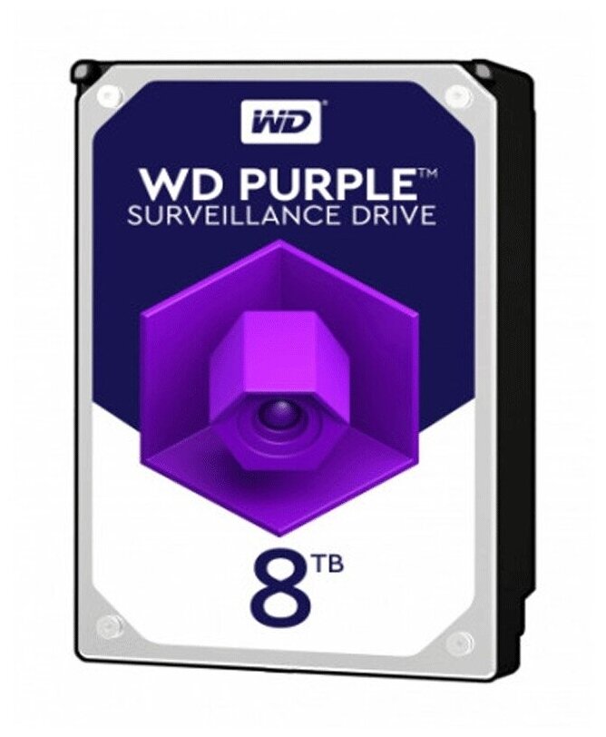 Western digital 8TB WD Purple (WD82PURX) {Serial ATA III, 7200- rpm, 256Mb, 3.5