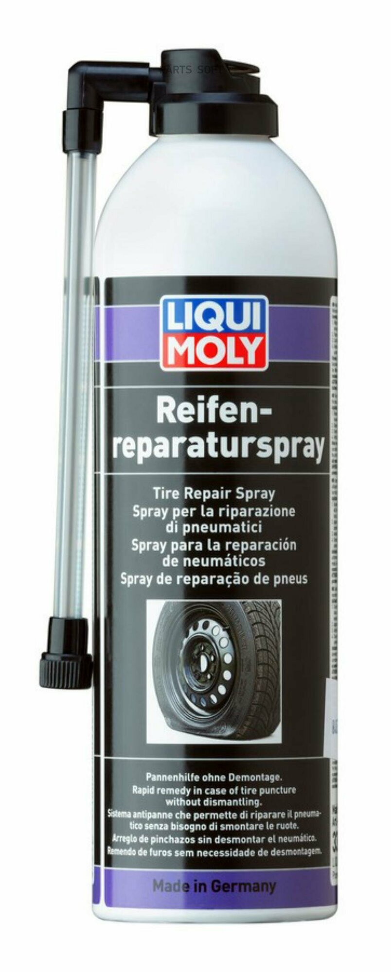 3343 LiquiMoly Спрей д/ремонта шин Reifen-Reparatur-Spray (0,5л) LIQUI MOLY / арт. 3343 - (1 шт)