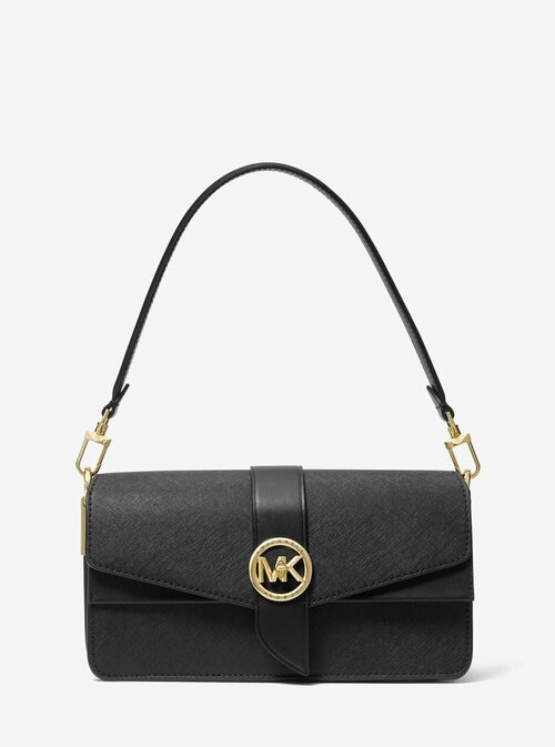 Сумка кросс-боди MICHAEL KORS, фактура зернистая, черный