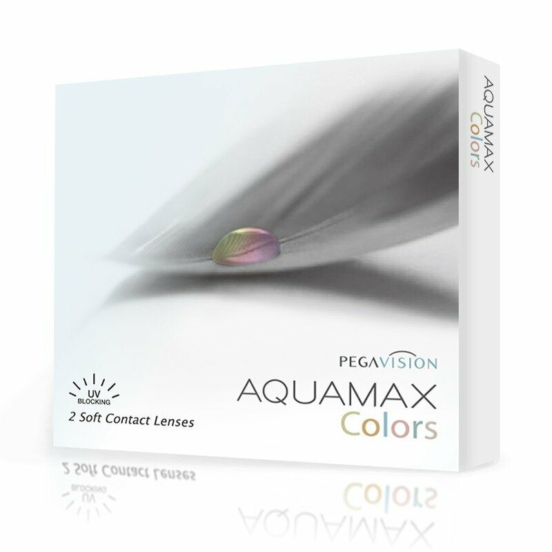 Цветные линзы Pegavision Aquamax Colors 2 линзы R 8.6 SPH -4.00 Green (зеленые) D 14.2, ежемесячные