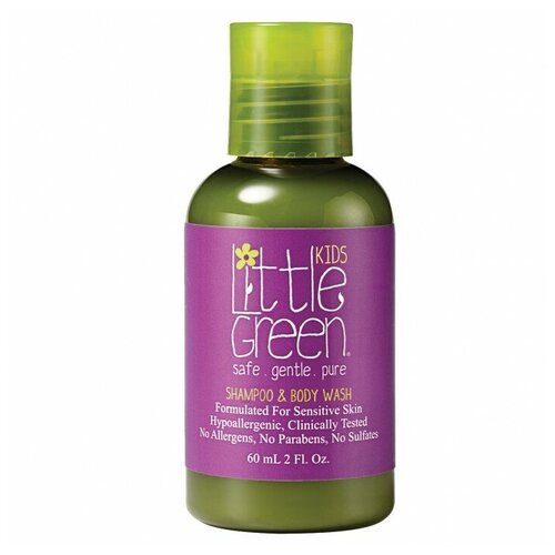 little green kids shampoo Little Green Шампунь и гель для тела Kids Shampoo & Body Wash, 60 мл