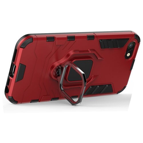 Противоударный чехол с кольцом Panther Case для iPhone 5 / 5S / SE красный