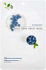 Eunyul тканевая маска Daily Care Sheet Mask с экстрактом черники, 22 г