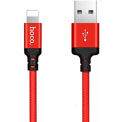 Кабель Hoco X14 Times Speed для (USB - Lightning ) красно-черный