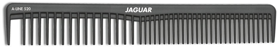 Расческа комбинированная JAGUAR Ionic A-Line, 17.1 см, антистатическая, черная A520