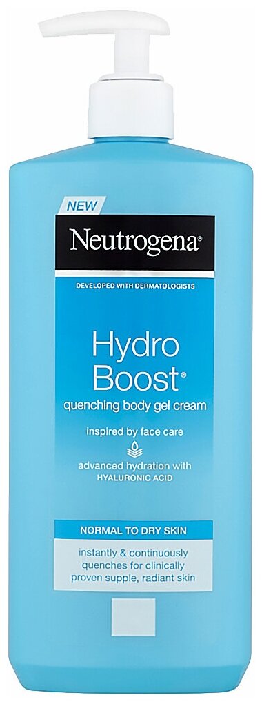 Neutrogena Крем для тела Hydro Boost Body Gel Cream для нормальной и сухой кожи, 400 мл