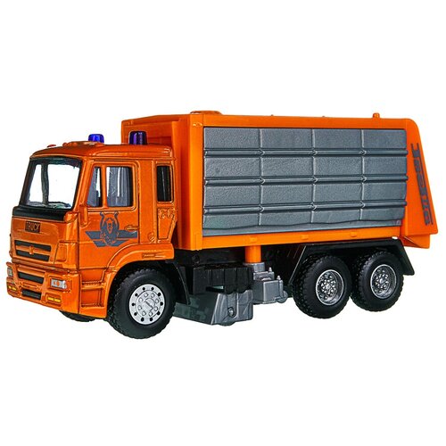 Грузовик Play Smart 6515 1:54, 15 см, оранжевый грузовик play smart 9622a 1 38 17 см зеленый