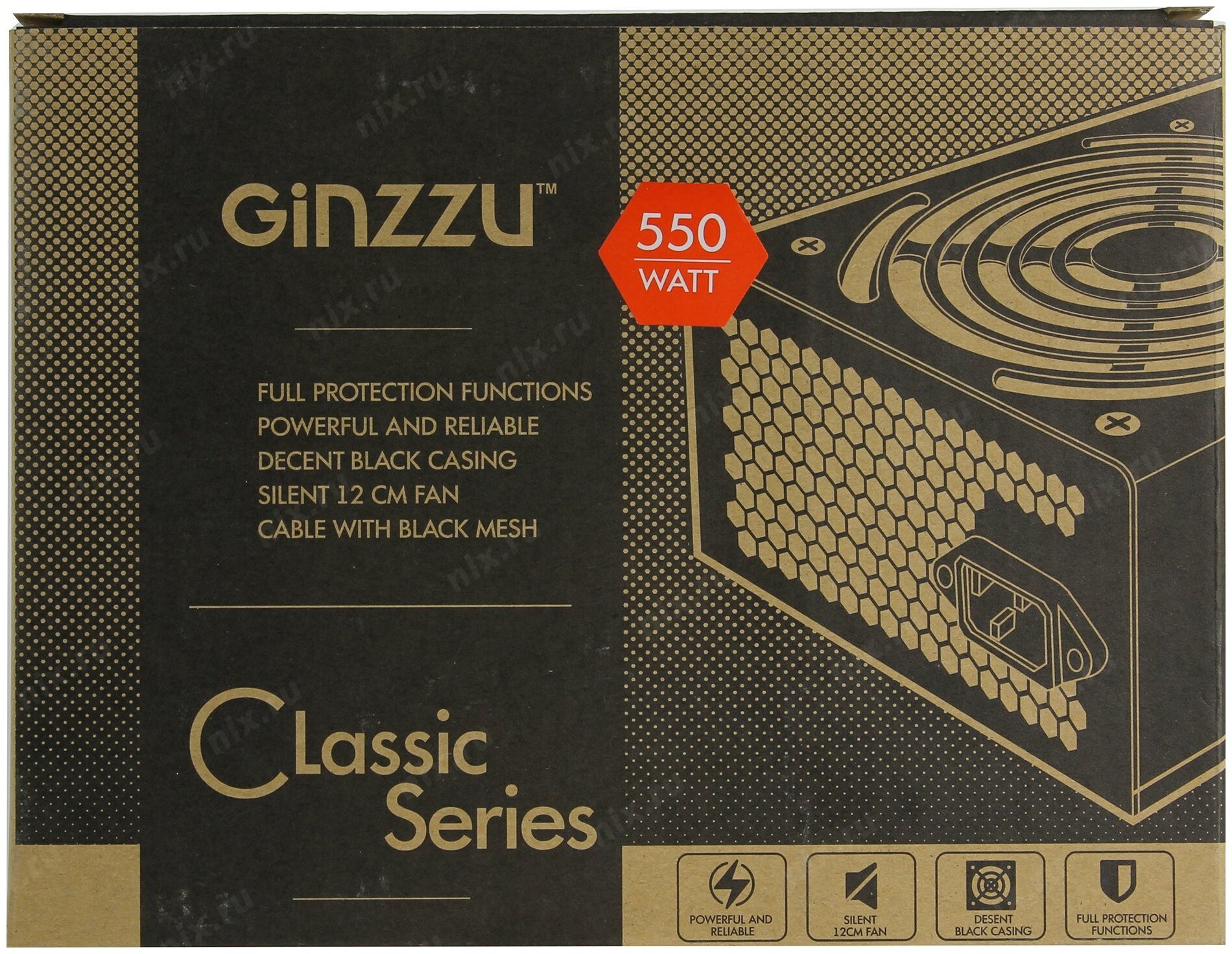 БП ATX 550 Вт GINZZU CB550