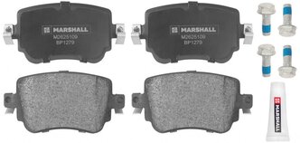 Дисковые тормозные колодки задние Marshall M2625109 для Volkswagen Caddy, Audi A1, Skoda Octavia (4 шт.)