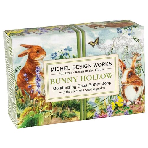 Michel Design Works Мыло кусковое Bunny Hollow, 127 г michel design works bunny hollow handcare caddies