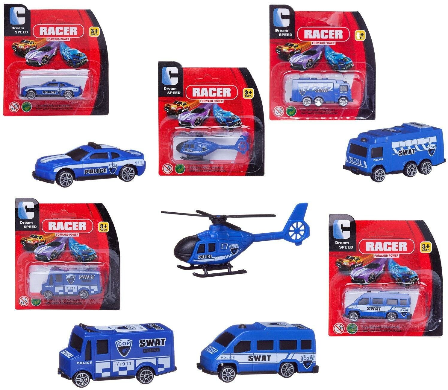 Машинка "Спецтехника", пластмассовая, 5 видов в ассортименте, 9х3х3,50 см 900-19-no