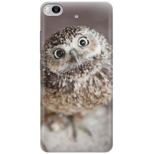 фото Cиликоновый чехол на xiaomi mi 5s / сяоми ми 5 эс с принтом "удивленная сова" gosso