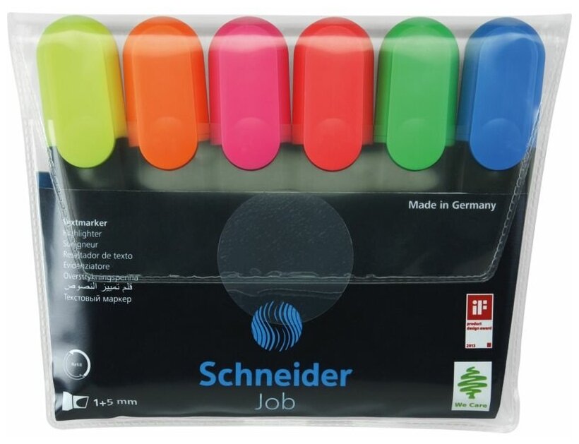 Schneider Набор текстовыделителей Job (115096), 6 шт.