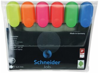 Schneider Набор текстовыделителей Job (115096), 6 шт.