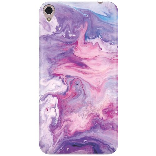 фото Cиликоновый чехол на asus zenfone live (zb501kl) / асус зенфон лайв (зб501кл) с принтом "purple marble" gosso