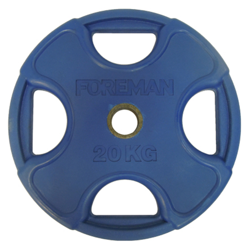 Диск для штанги Foreman обрезиненный PRR 20 кг синий FM\PRR-20KG\BL-04-00 диск для штанги foreman обрезиненный prr 20 кг синий fm prr 20kg bl 04 00