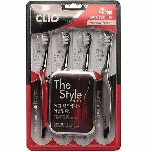 Набор зубных щеткок набор The Style Toothbrush 4шт, Clio, 8801441017075