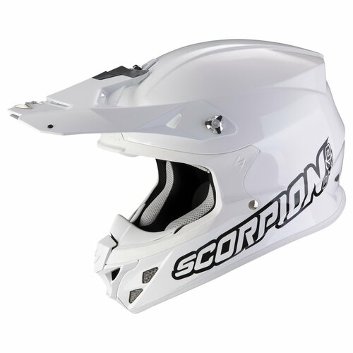 SCORPION EXO Мотошлем VX-16 EVO AIR SOLID, цвет Белый/Белый, Размер 2XL