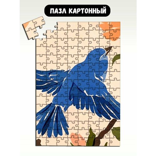 Пазл картонный 39,5х28 см пейзаж птица - 18314
