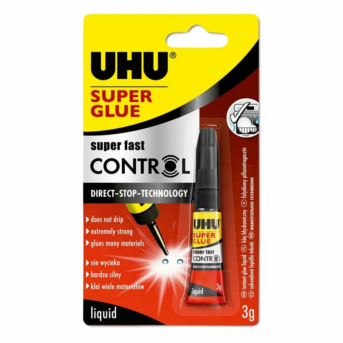 фото Клей универсальный UHU Super Glue Control, 3 мл
