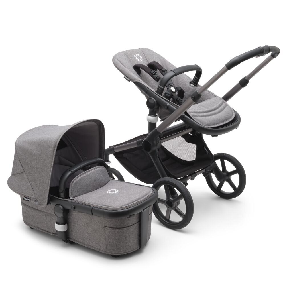 Коляска 2 в 1 Bugaboo Fox 5 Graphite/Grey Melange/Grey Melange