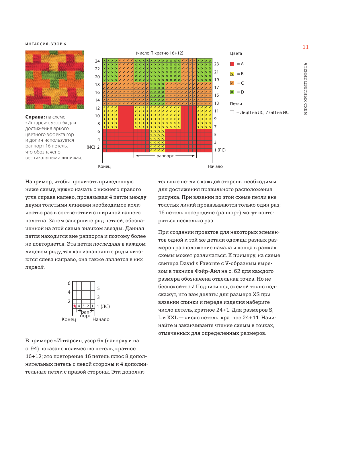 Игра цвета. Простые инструкции для жаккарда, интарсии и двустороннего вязания - фото №10