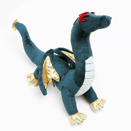 Мягкая игрушка «Дракон», 34 см, цвет синий мягкая игрушка дракон 22 см цвет синий