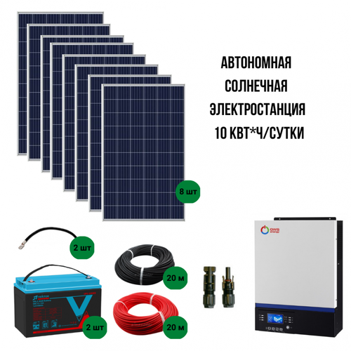 автономная солнечная миниэлектростанция 2 квт ч сутки для садового дома до 35 м new Автономная солнечная электростанция 10 кВт*ч/сутки*, для дома 100 м? - NEW