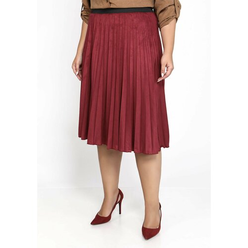 Юбка, размер 54, бордовый