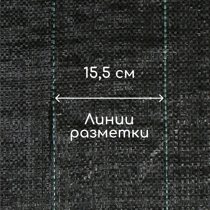 Агроткань застилочная, с разметкой, 10 × 1.6 м, плотность 100 г/м², полипропилен, Greengo, Эконом 50%