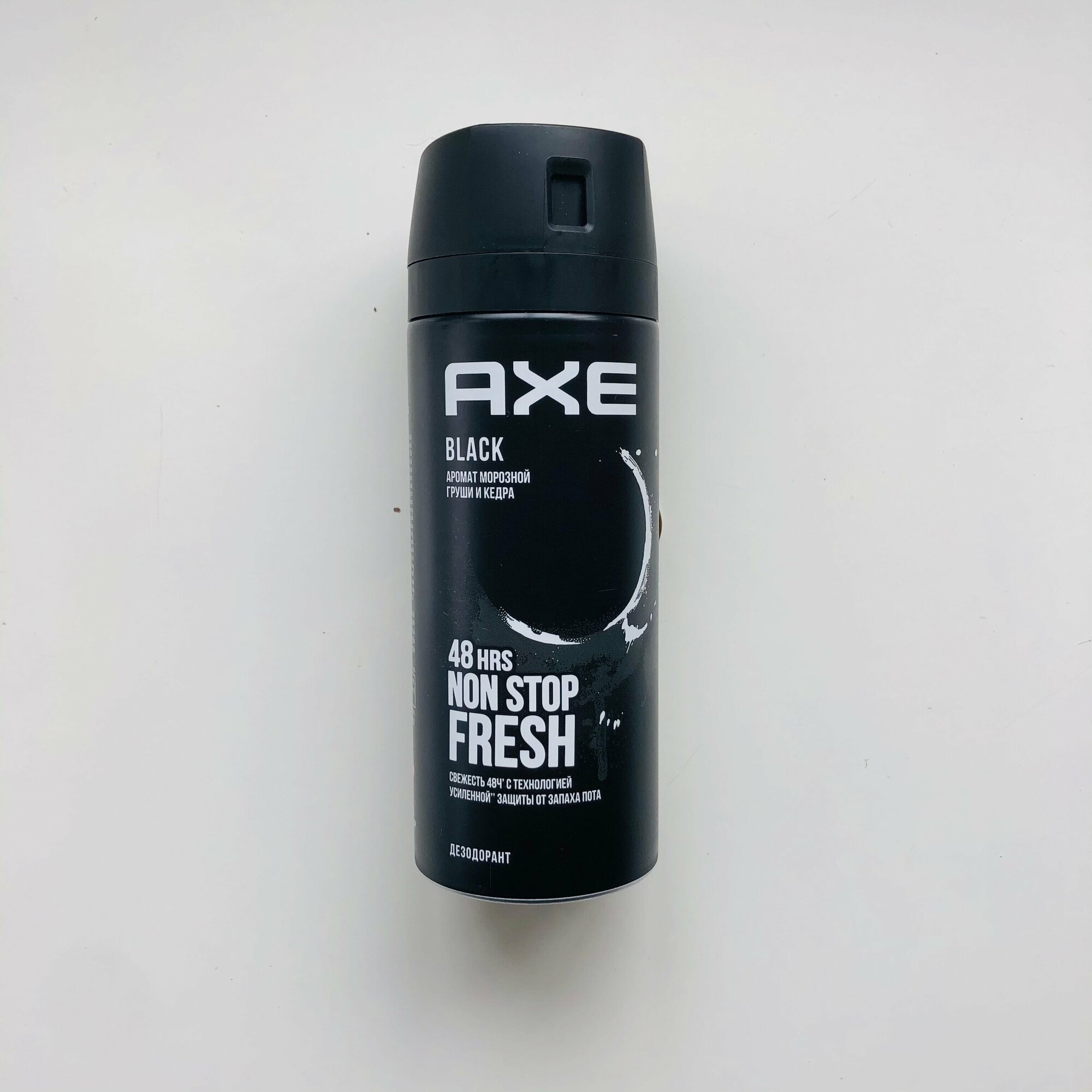 Картинки AXE мужской дезодорант спрей BLACK, Морозная груша и Кедр, 48 часов защиты 150 мл