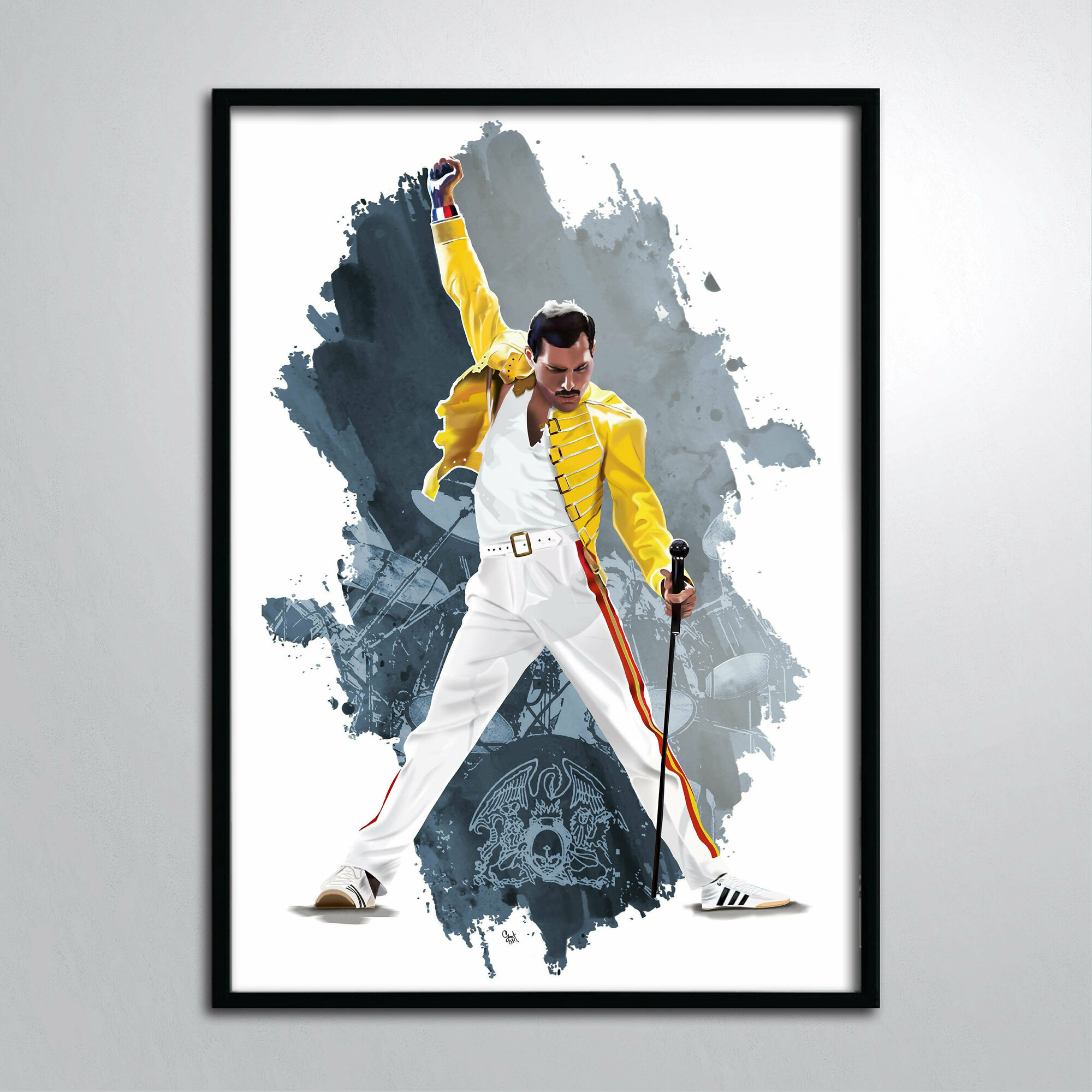 Постер в раме/Фредди Меркьюри Богемская рапсодия Король Queen Freddie Mercury