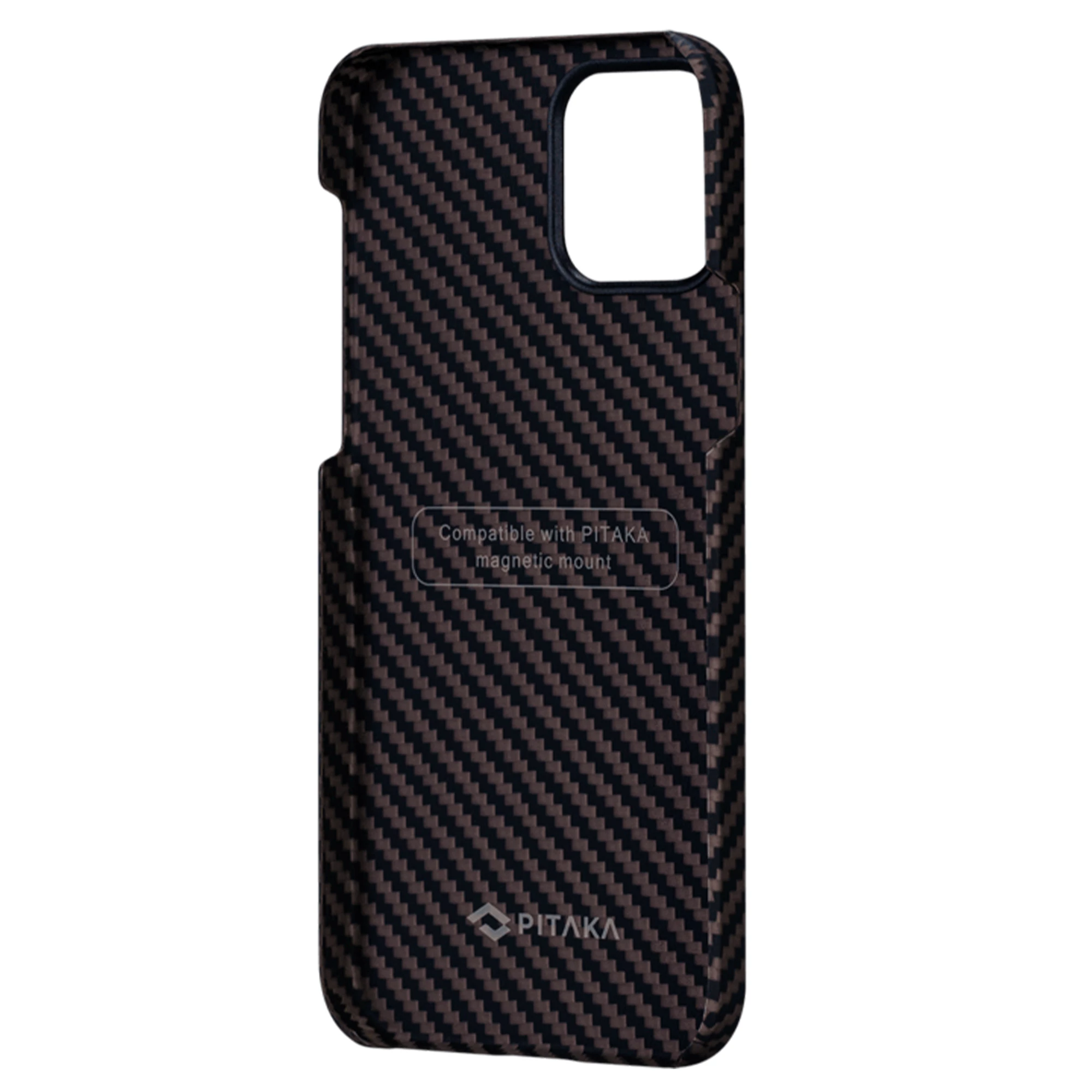 Чехол Pitaka (KI1206) для iPhone 12 Mini (Black/Brown) - фото №10