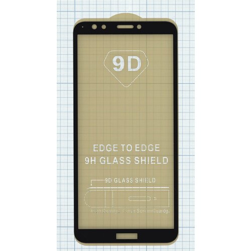Защитное стекло Полное покрытие для Huawei Honor 7C pro черное