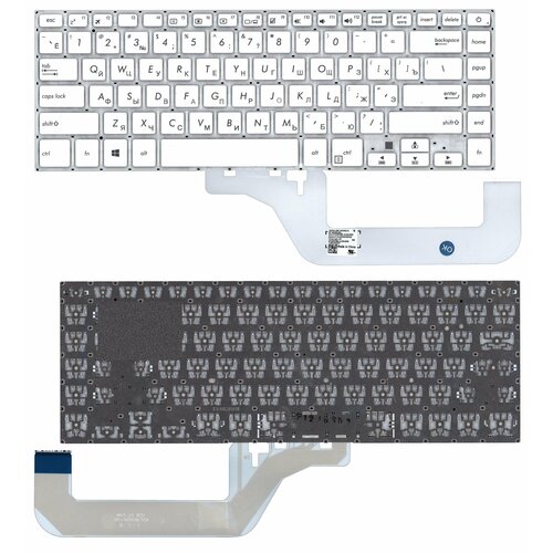 клавиатура для ноутбука asus vivobook 15 x505 белая Клавиатура для ноутбука Asus VivoBook 15 X505 белая