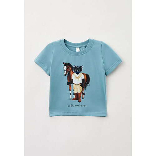 фото Футболка manii'ta lacitta, размер 116, голубой