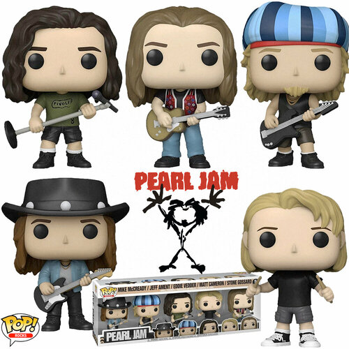 Фигурки Pearl Jam от Funko POP! Rocks фигурка funko pop rocks набор из 5 фигурок pearl jam