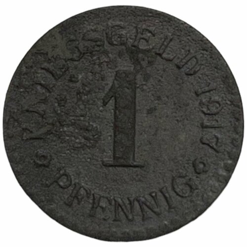 Германия (Германская Империя) Кассель 1 пфенниг 1917 г. германская империя 1 2 марки 1917 г a